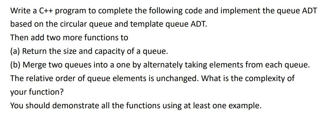 Write a C++ program to complete the following code | Chegg.com