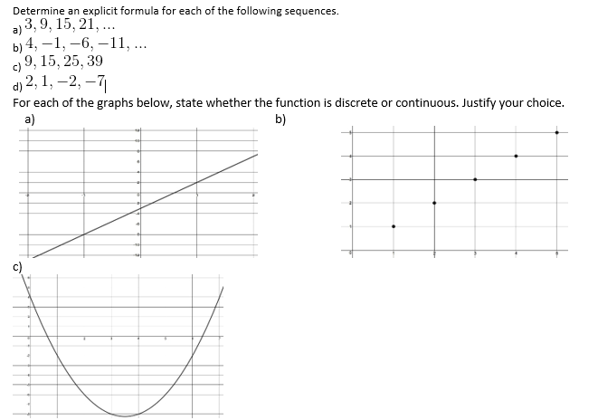 Solved Determine an explicit formula for each of the | Chegg.com