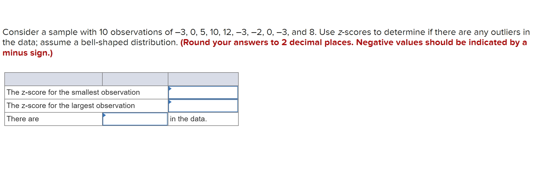 Solved Consider A Sample With 10 Observations Of 3 0 5 Chegg Com