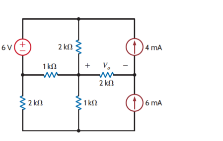 Solved Find V0 in the network using loop (mesh) | Chegg.com