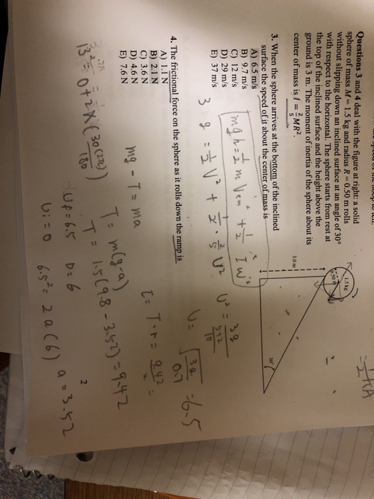 Solved Questions 3 and 4 deal with the figure at right: a | Chegg.com