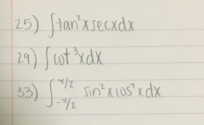 integral of tan 2x secx