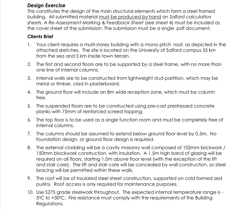 Design Exercise This constitutes the design of the | Chegg.com