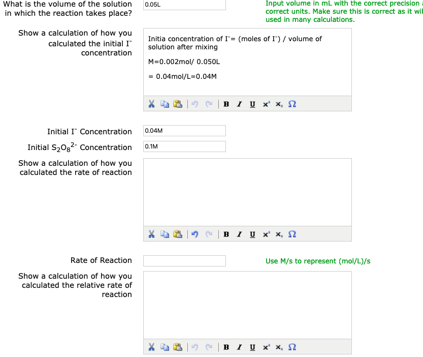 Solved Part 1 - Dependence of Reaction Rate on Concentration | Chegg.com