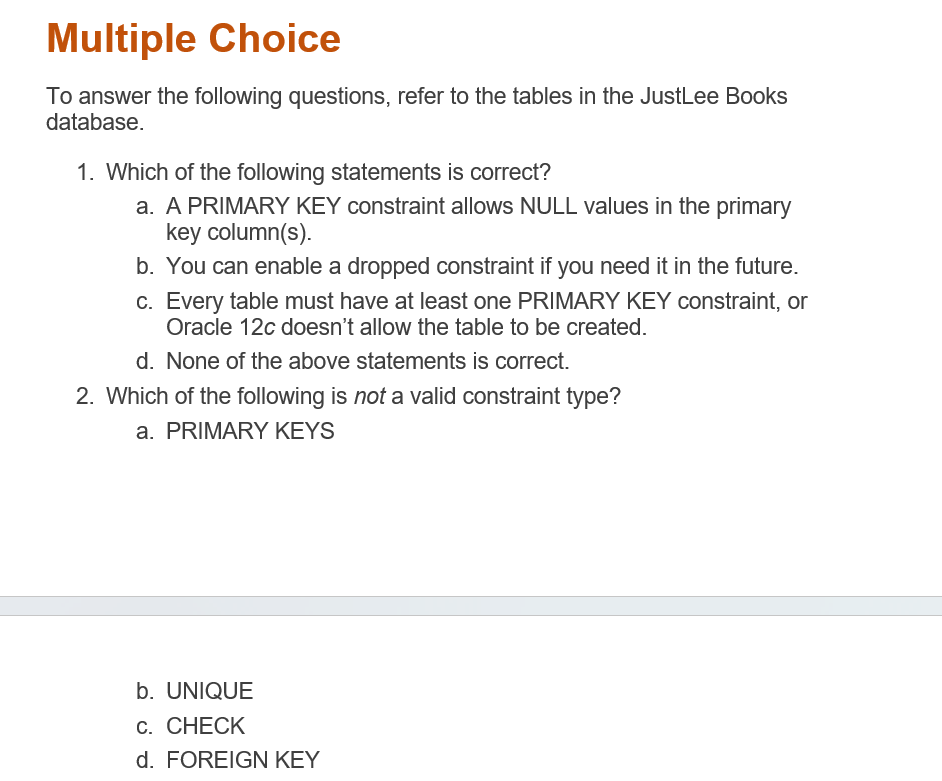 Solved Review Questions To answer these questions, refer to | Chegg.com