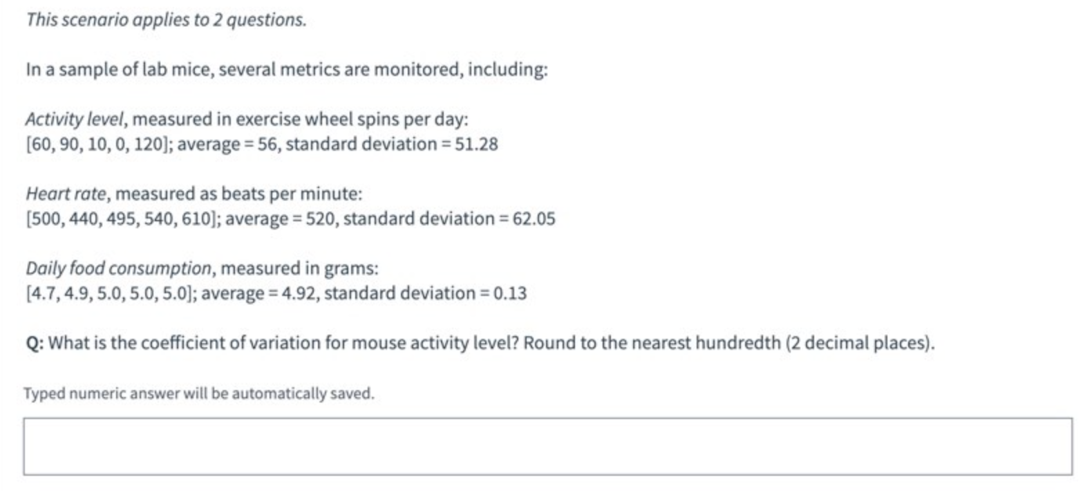 Solved This scenario applies to 2 questions. In a sample of | Chegg.com