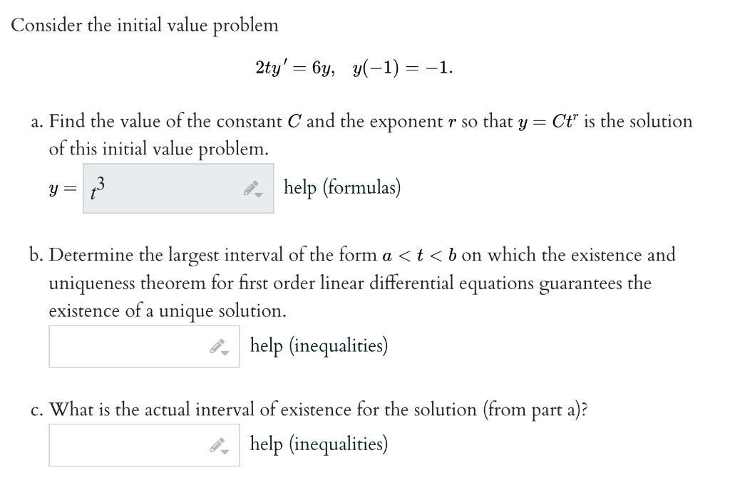 Solved Please answer and show your work for all parts. | Chegg.com