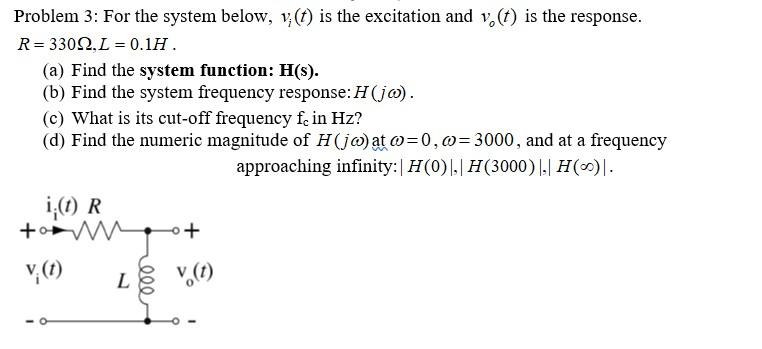 Solved 105 Problem 1 For A System With The Transfer Func Chegg Com