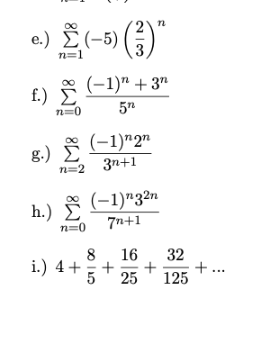 Solved Find The Sum Of The Following Series If It Diverg Chegg Com