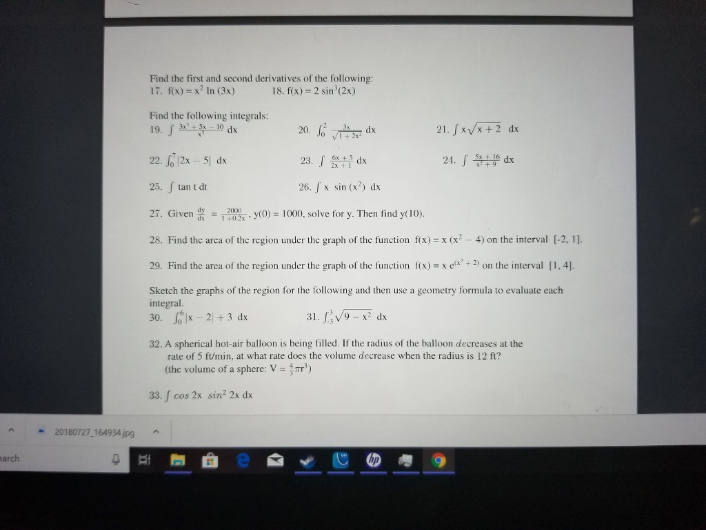 Solved Find the first and second derivatives of the | Chegg.com