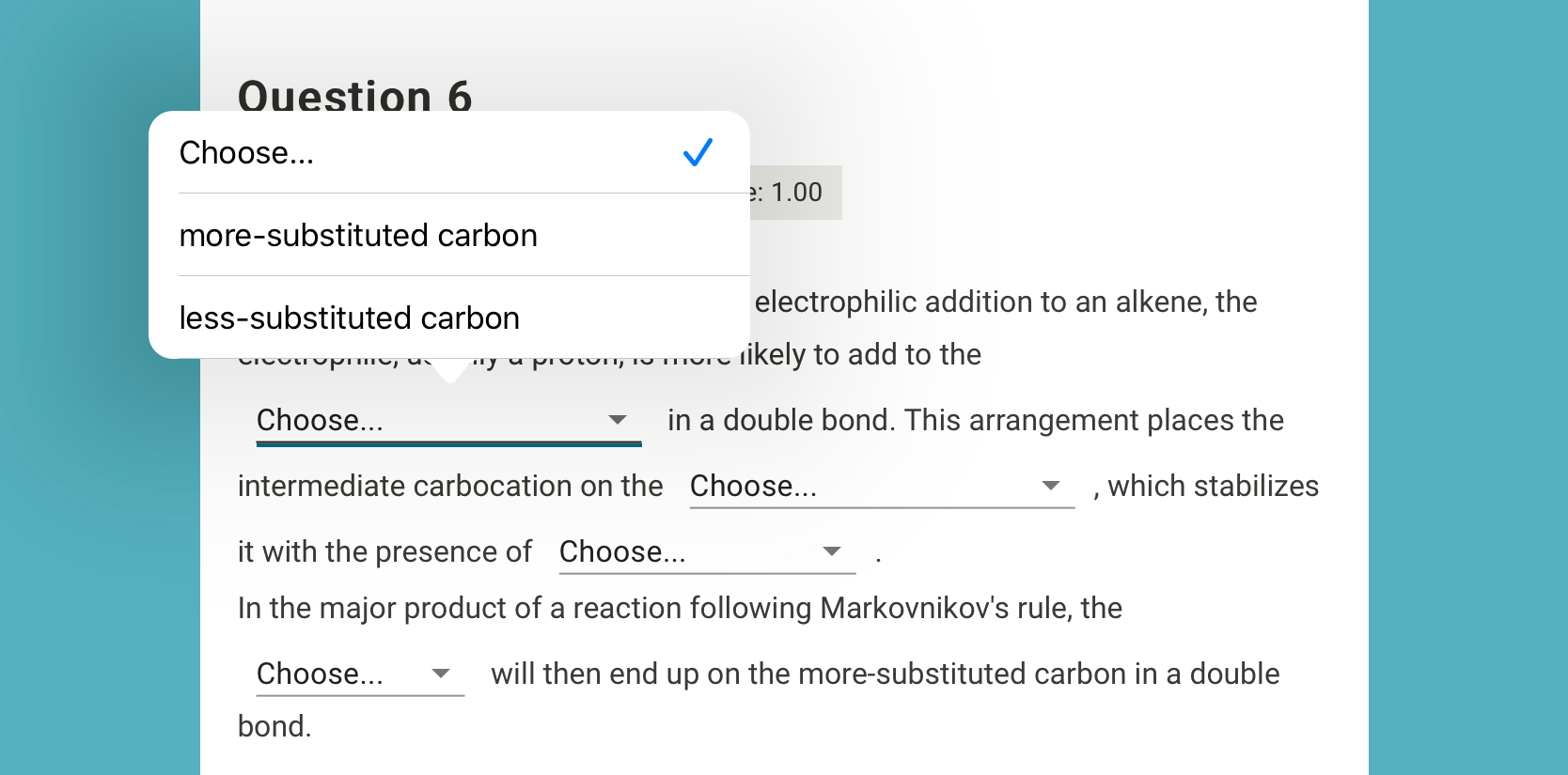 Solved Question 6 Status: Not yet answered | Points | Chegg.com