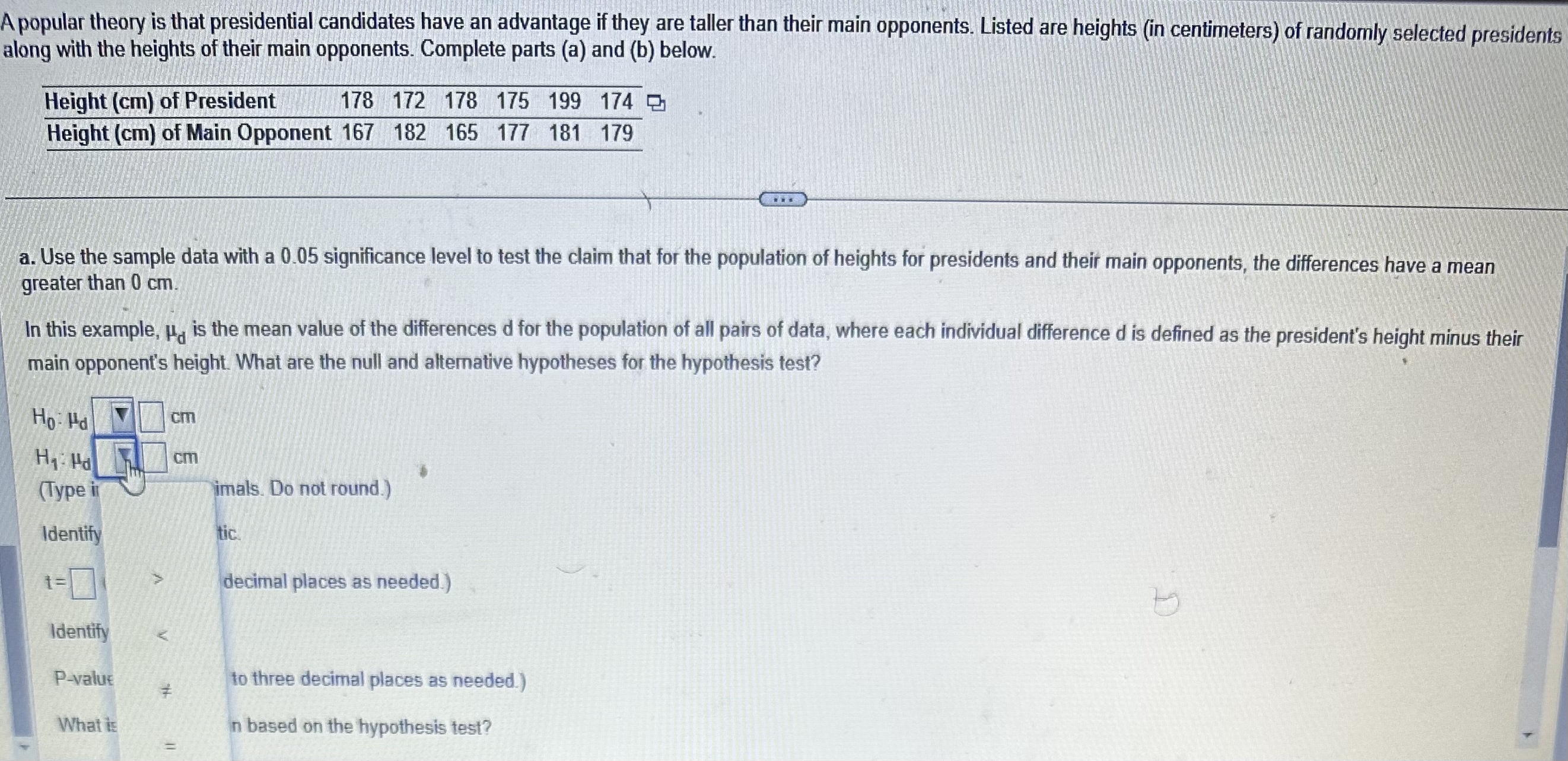 Solved A Popular Theory Is That Presidential Candidates Have | Chegg.com