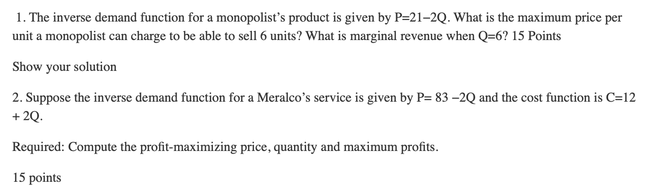 solved-1-the-inverse-demand-function-for-a-monopolist-s-chegg