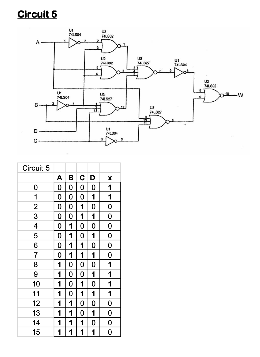 Solved Directions: For each of the following five circuits: | Chegg.com