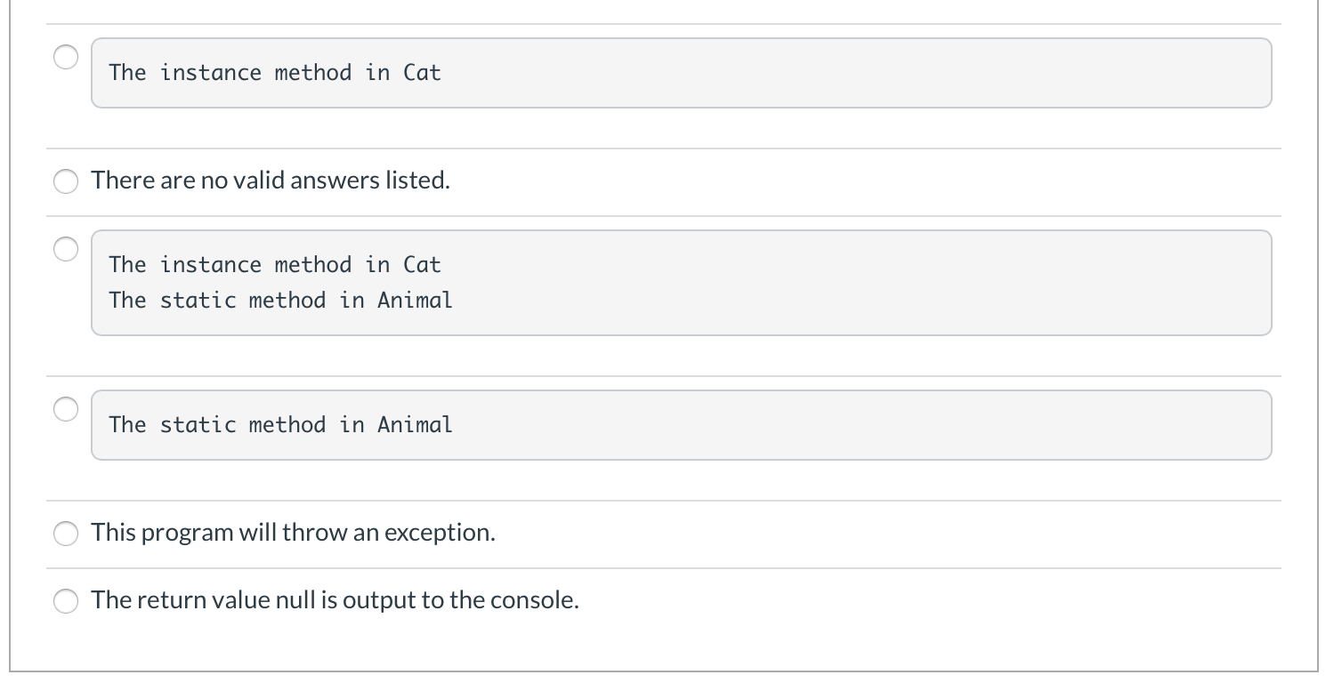 Solved Question 9 1 pts A class that is declared final | Chegg.com