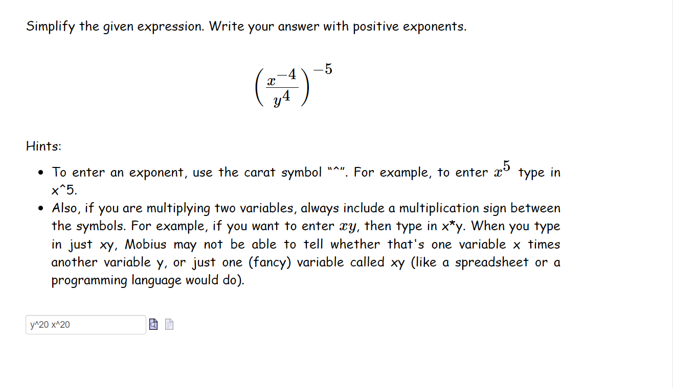 Solved Simplify the given expression. Write your answer with | Chegg.com