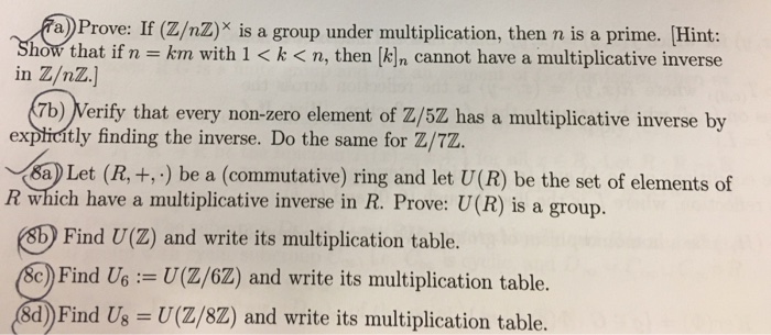 solved-a-prove-if-z-nz-is-a-group-under-multiplication-chegg