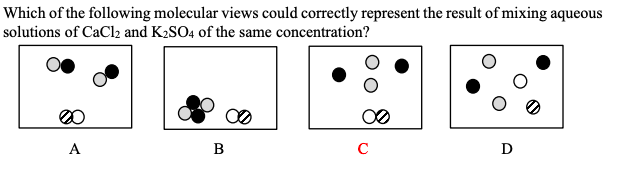 Solved Which of the following molecular views could | Chegg.com