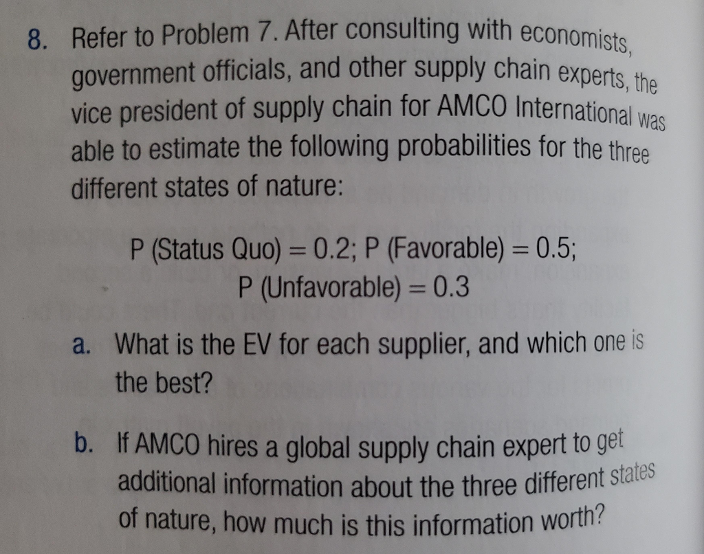 Solved Please answer questions 4 and 8 only (3 and 7 are | Chegg.com