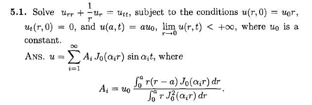 Solved 1 = UT, r 5.1. Solve Upr + = Ur = Utt, subject to the | Chegg.com