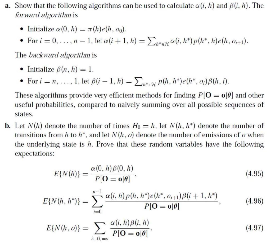 Solved A hidden Markov model (HMM) can be used to describe | Chegg.com