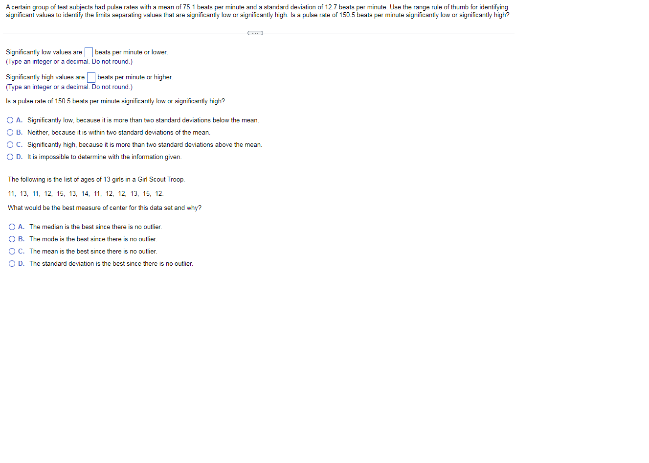 solved-a-certain-group-of-test-subjects-had-pulse-rates-with-chegg