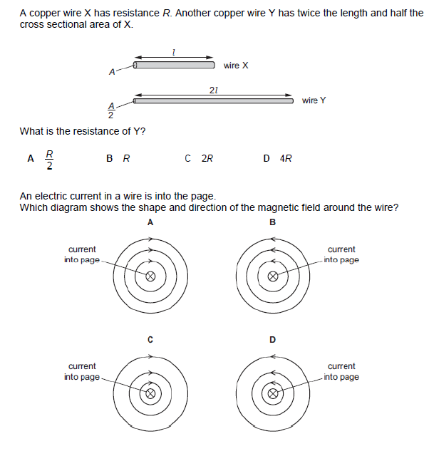 Solved A copper wire X has resistance R. Another copper wire | Chegg.com