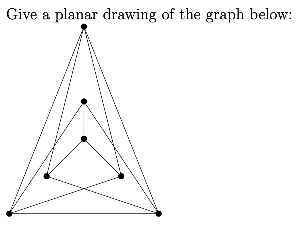 Solved Give a planar drawing of the graph below: a | Chegg.com