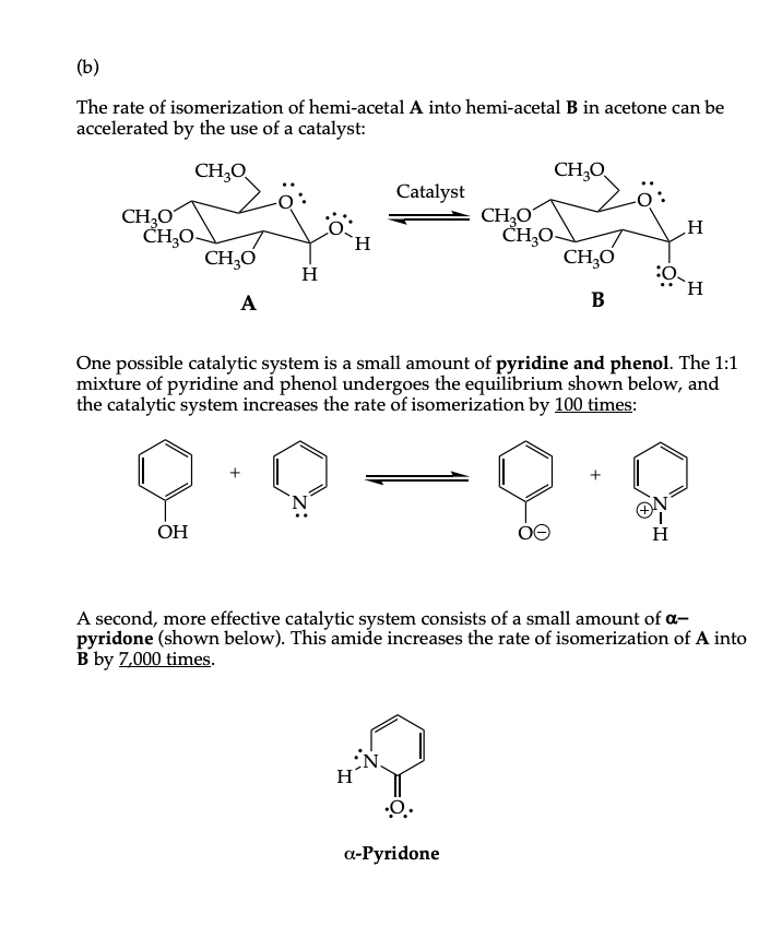 Solved The Rate Of Isomerization Of Hemi-acetal A Into | Chegg.com