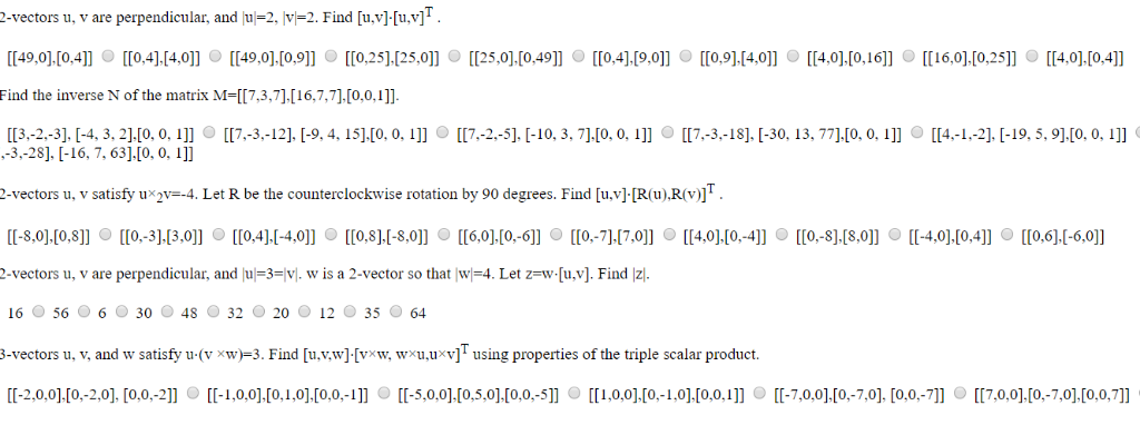 Solved Linear algebra. please answer all 5 questions. If one | Chegg.com