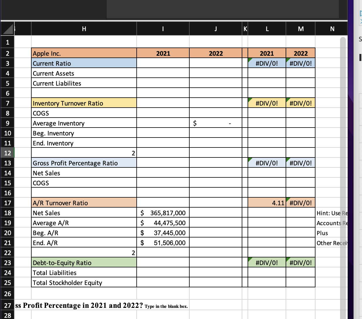 ss Profit Percentage in 2021 and 2022? Type in the | Chegg.com