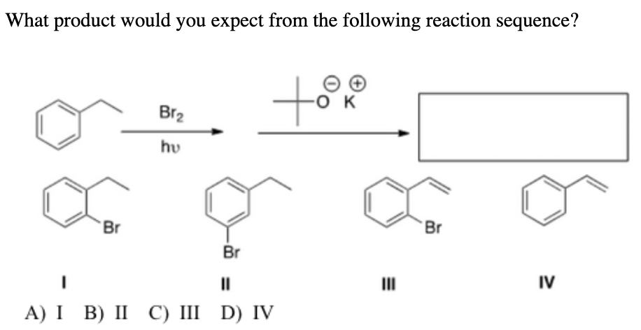 What Product Would You Expect From The Following Chegg Com