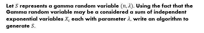 Solved 3. Write an algorithm that will generate a random | Chegg.com