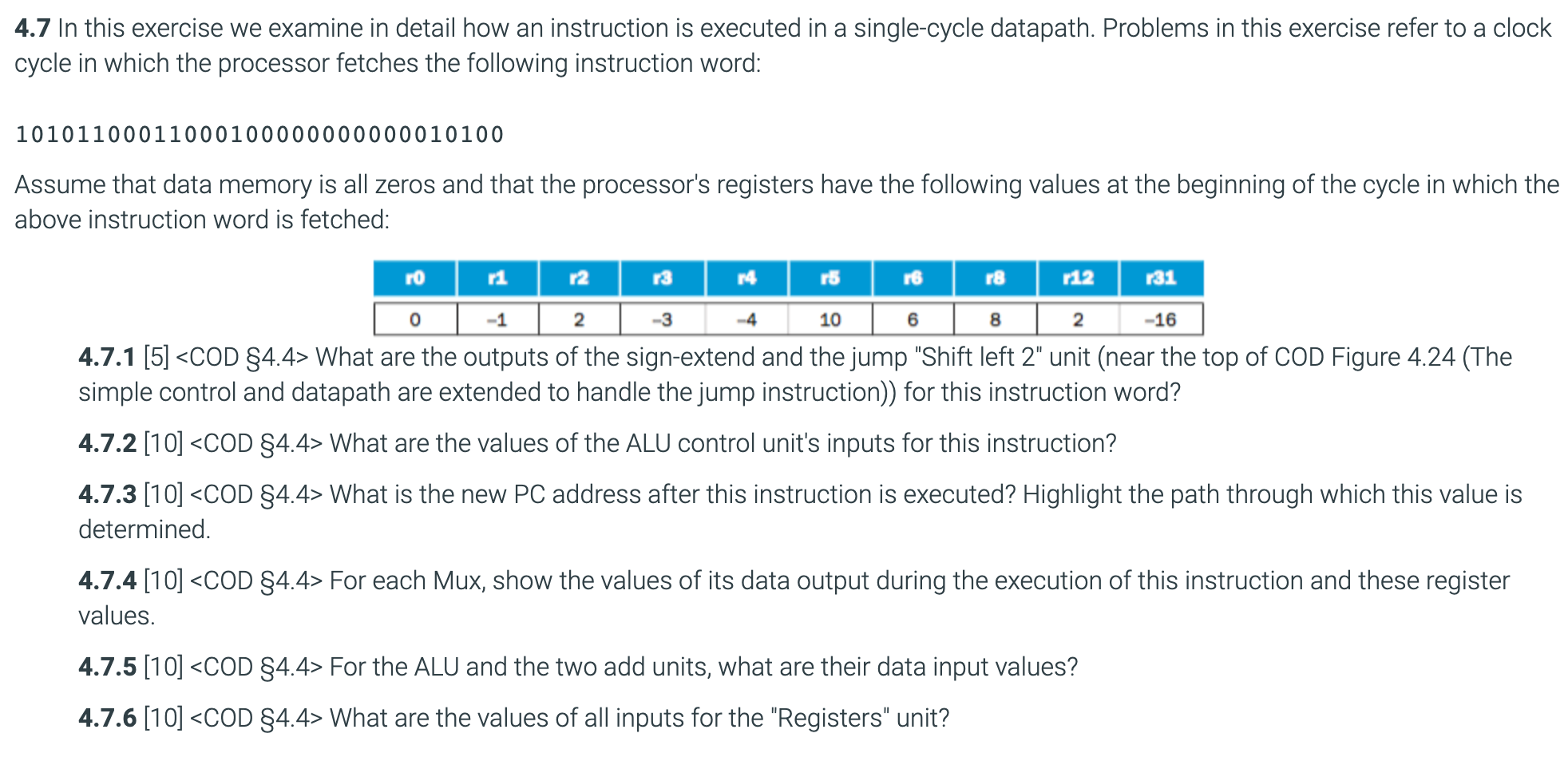 Solved 4.7 In this exercise we examine in detail how an