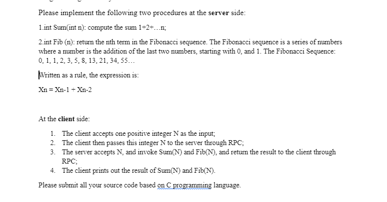Please implement the following two procedures at the | Chegg.com