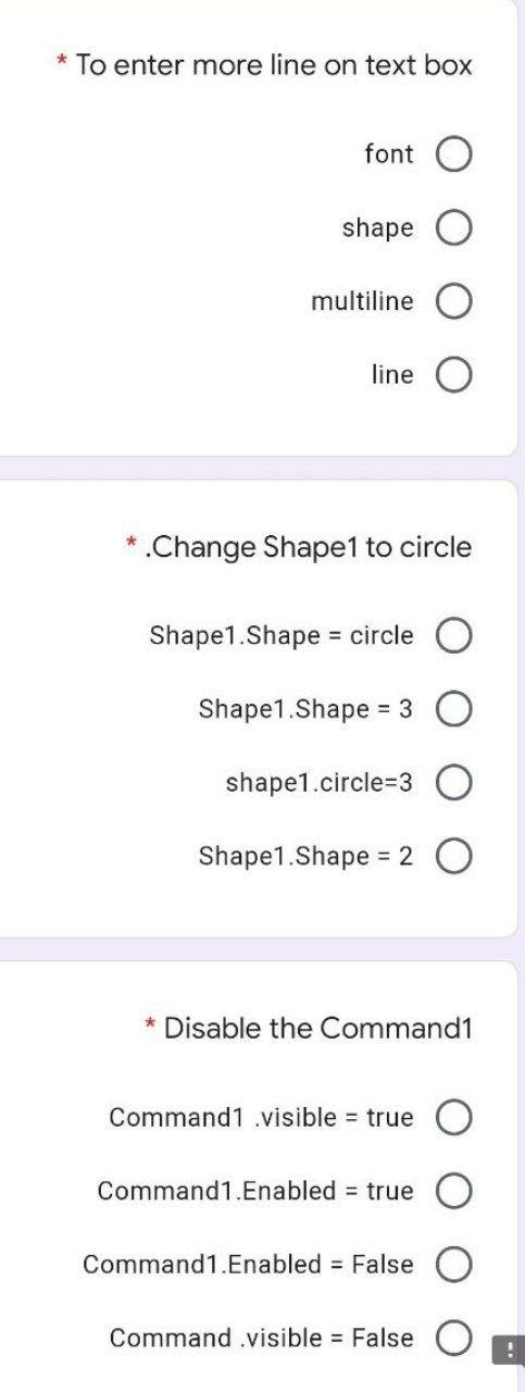 Solved * To enter more line on text box font shape multiline | Chegg.com
