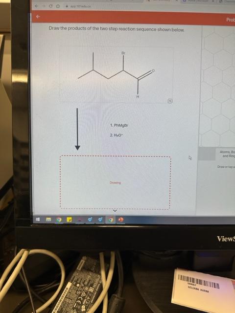 Solved Draw the products of the two step reaction sequence | Chegg.com