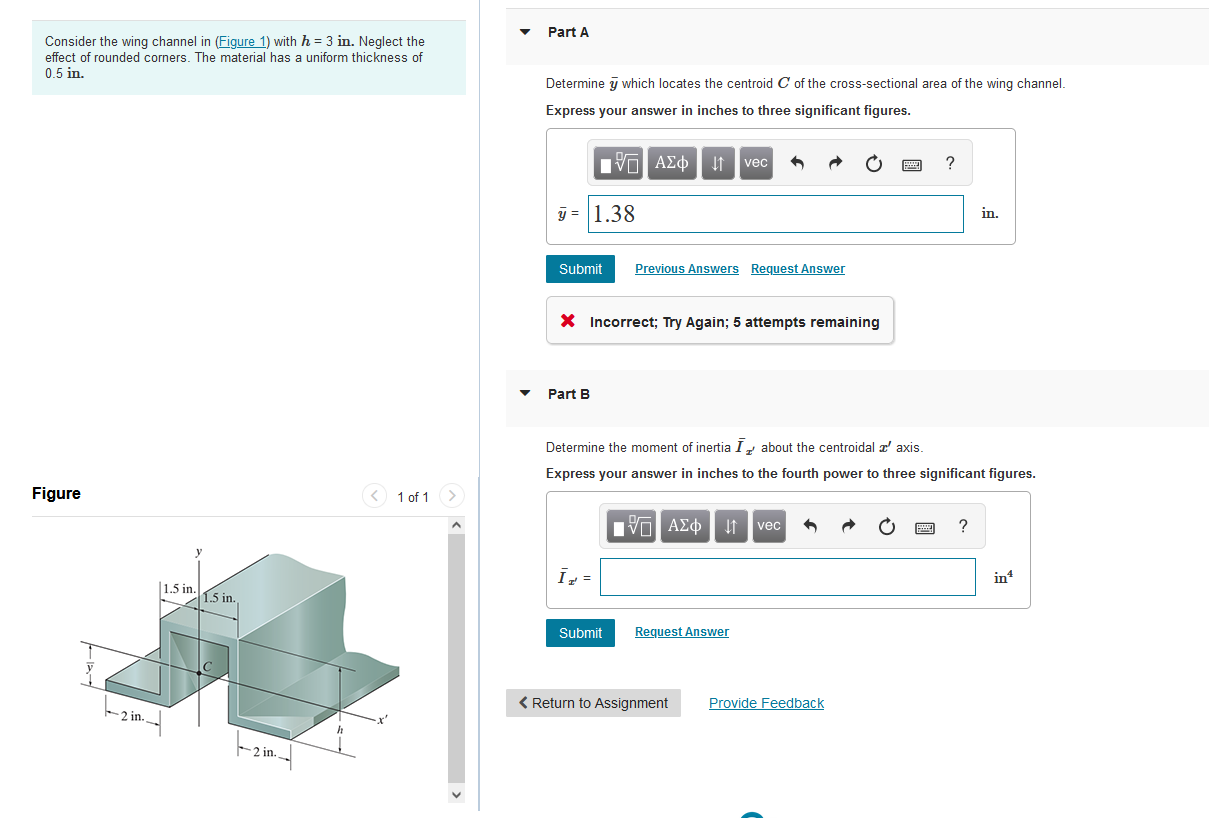 Solved Consider The Wing Channel In (Figure 1) With H = 3 | Chegg.com