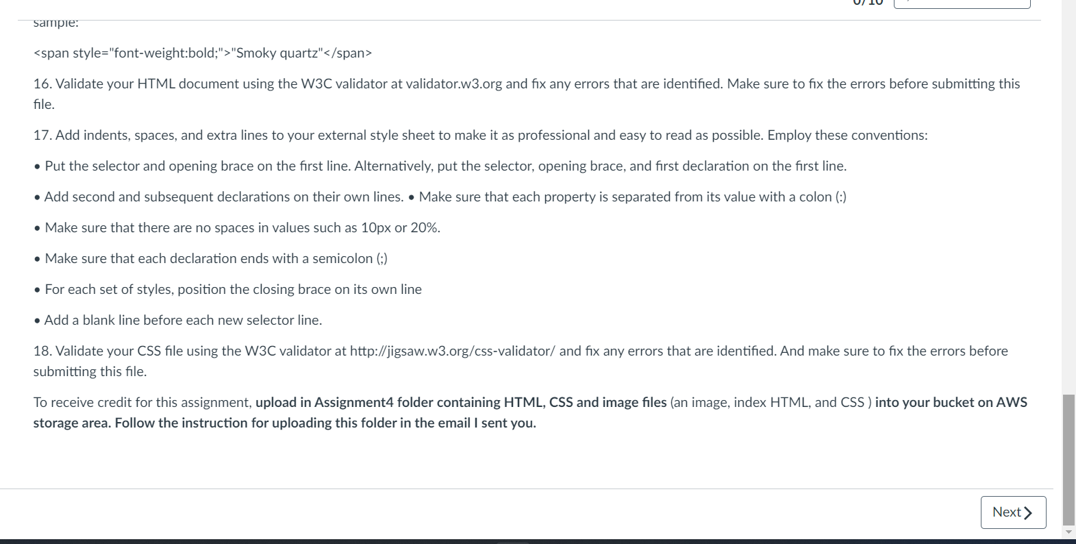 Solved Instructions: Create an assignment folder | Chegg.com
