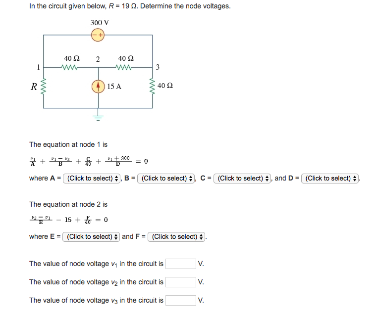 Solved In the circuit given below, R-19 Ω. Determine the | Chegg.com