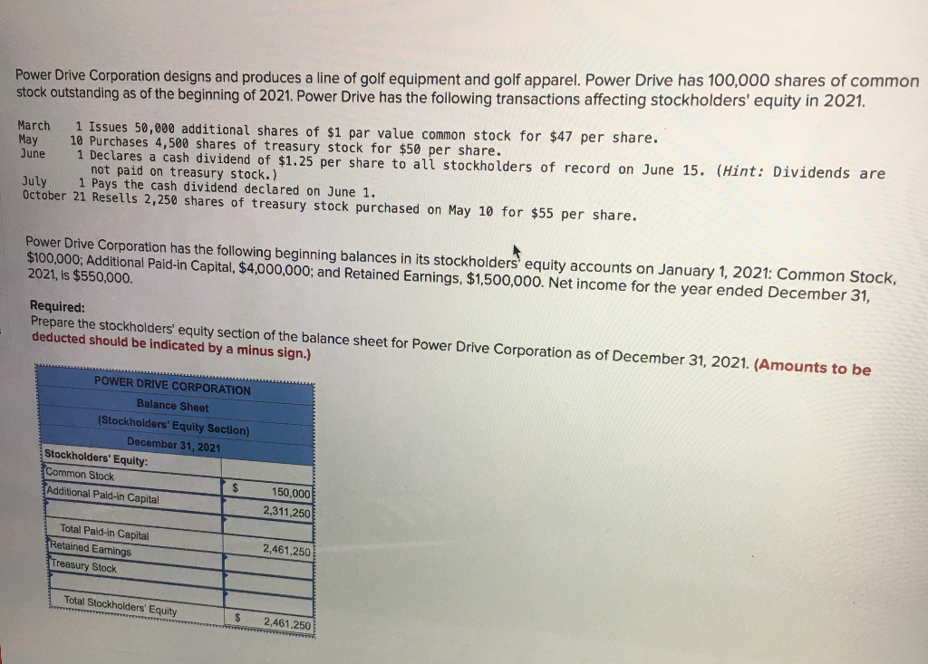 Solved Power Drive Corporation designs and produces a line