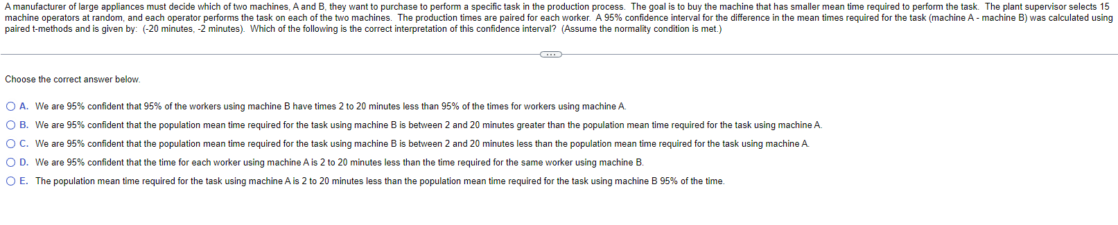 Solved Choose the correct answer below. | Chegg.com