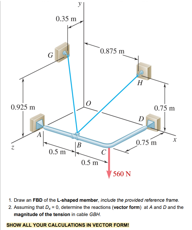 Solved can you help me solve for the Reactions forces at A & | Chegg.com