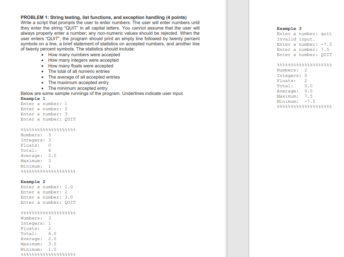 Solved python question. Please format your answer exactly as | Chegg.com