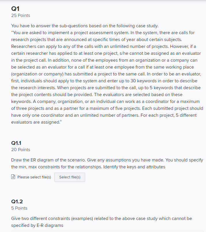 Solved Q1 25 Points You have to answer the sub-questions | Chegg.com