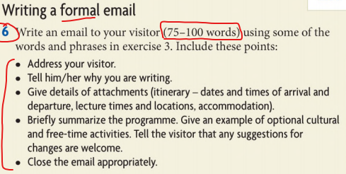 Write Informal Emails in English- Asking for Advice & Suggestions 2.1-  Visiting your city 