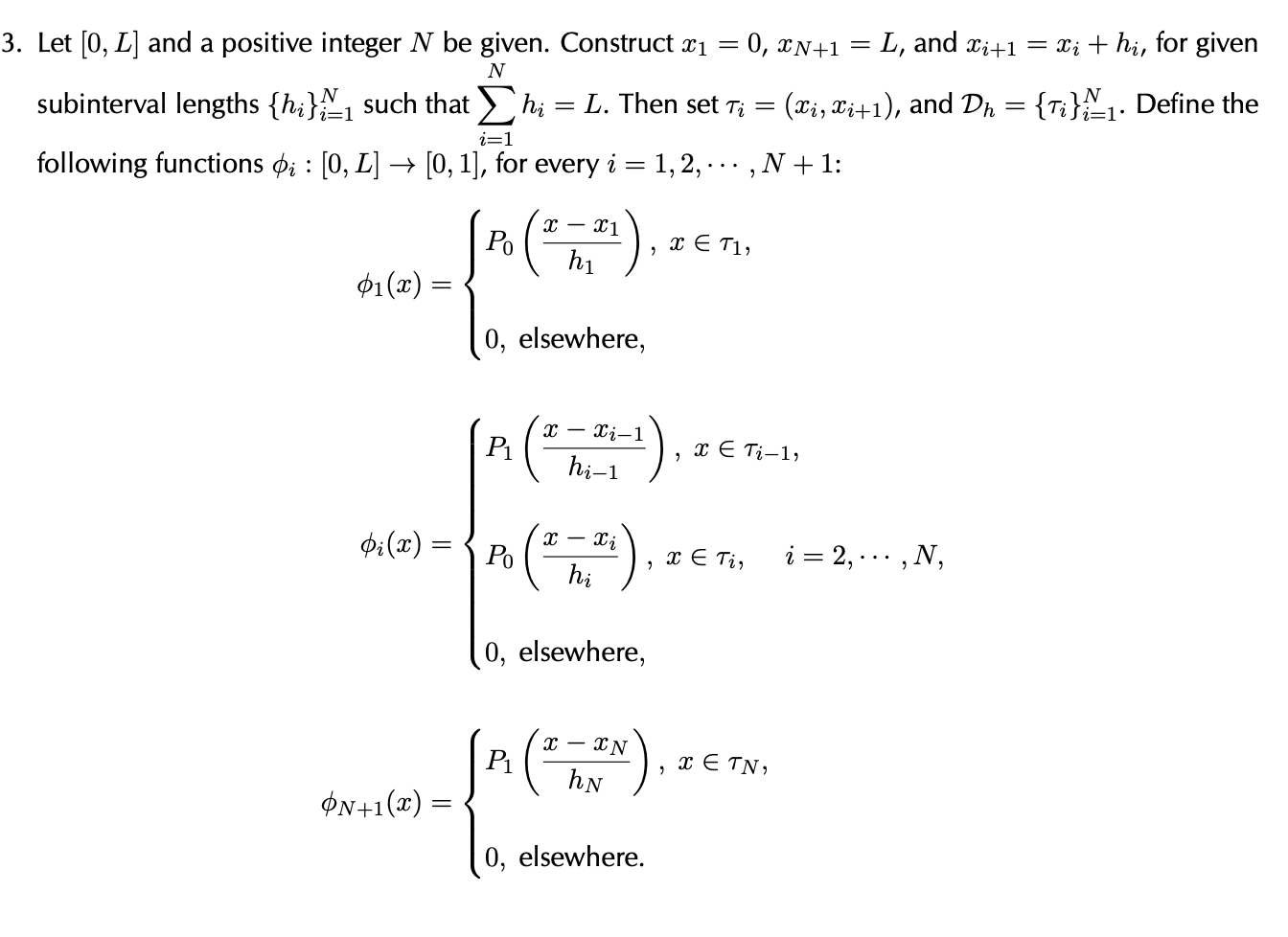 N 3. Let [0, L] and a positive integer N be given. | Chegg.com