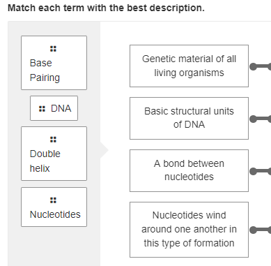 Solved Match each term with the best description. | Chegg.com