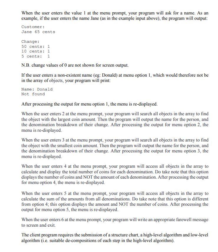 Solved Assignment 1 uses 0-0 design implemented in Java. You | Chegg.com