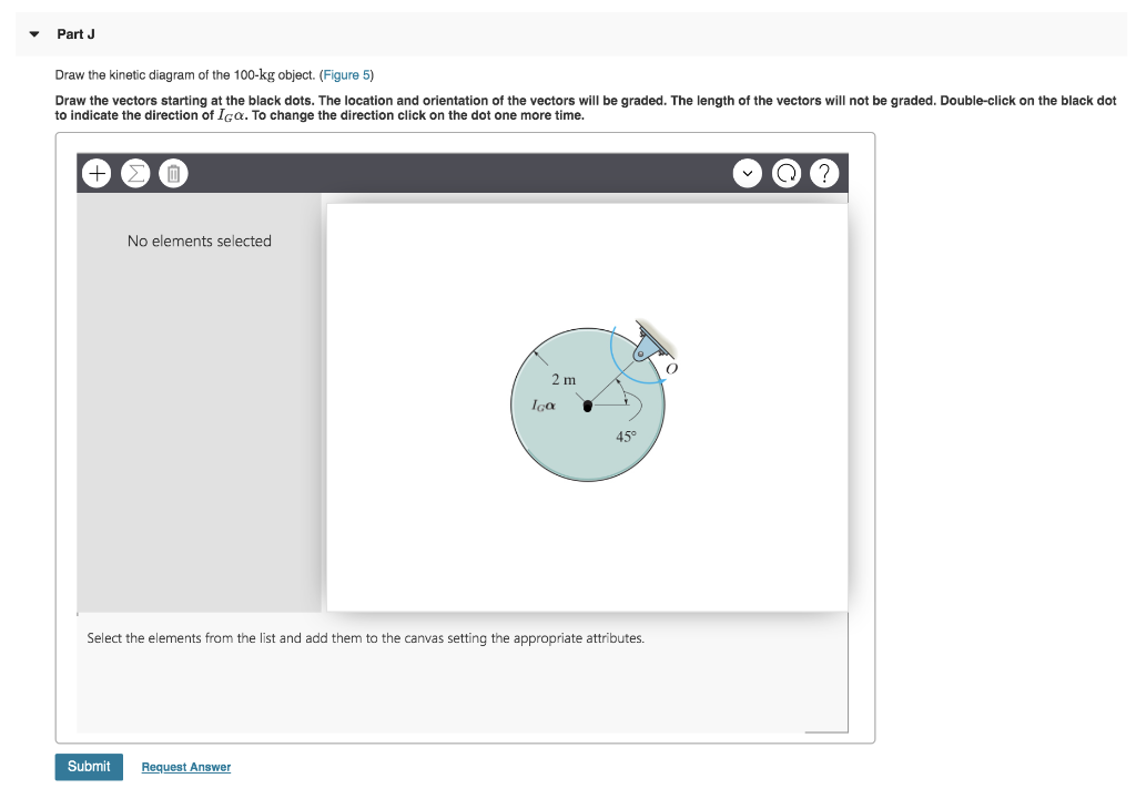 Solved Part B Draw the kinetic diagram of the 100-kg object. | Chegg.com